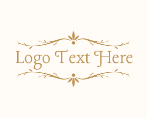 Salon - Elegant Floral Decoration logo design