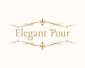 Elegant Floral Decoration logo design