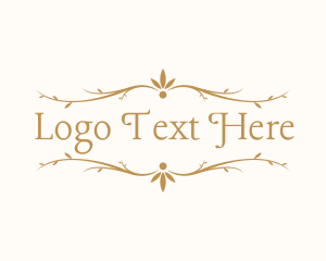 Elegant Floral Decoration Logo