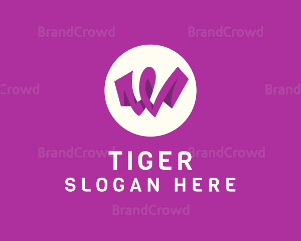 Purple Letter W Logo
