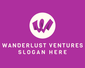 Purple Letter W logo design