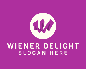 Purple Letter W logo design