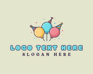 Venue - Birthday Party Hat logo design