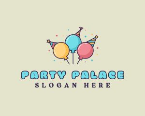 Birthday Party Hat logo design