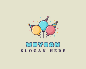 Venue - Birthday Party Hat logo design