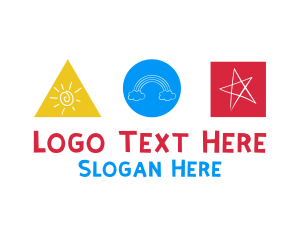 Text - Playful Colorful Kid logo design
