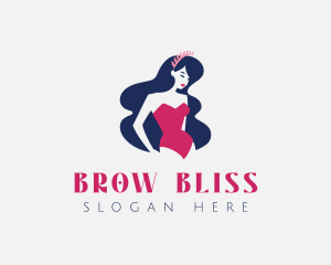 Retro Swimsuit Woman logo design