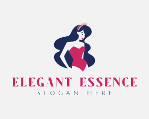 Woman - Retro Swimsuit Woman logo design