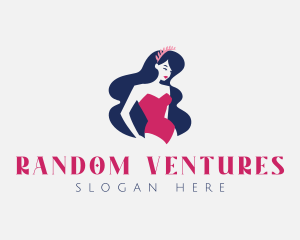 Retro Swimsuit Woman logo design