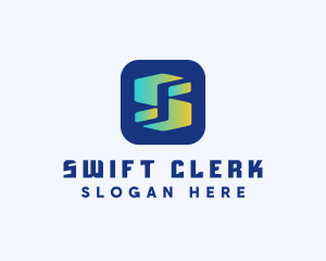 Cyber Application Letter S logo design