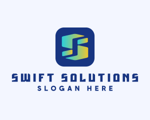 Cyber Application Letter S logo design