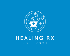 Prescription - Medical Drugs Market logo design