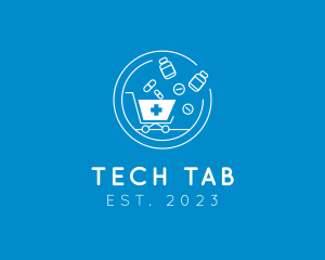Tablet - Medical Drugs Market logo design