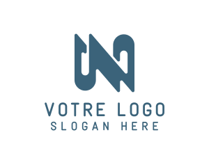 Modern Tech Letter N Logo