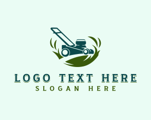 Lawn Grass Mower Logo