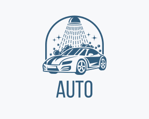 Auto Carwash Cleaning  logo design