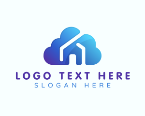 Upload - Cloud Home Sky logo design