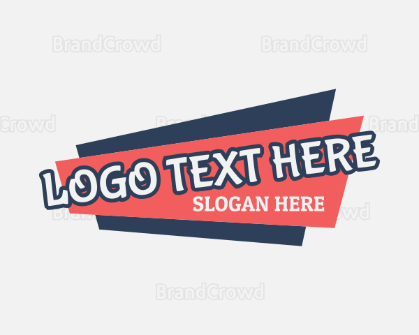 Playful Funky Wordmark Logo