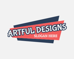 Playful Funky Wordmark logo design