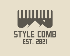 Comb Mountain Barber logo design