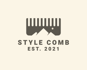 Comb Mountain Barber logo design