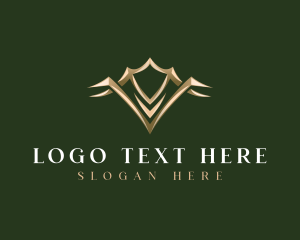 Boutique - Luxury Crown Letter V logo design