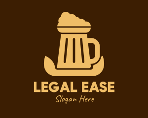 Draft Beer - Beer Foam Mug logo design