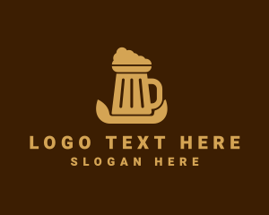 Pub - Beer Foam Mug logo design