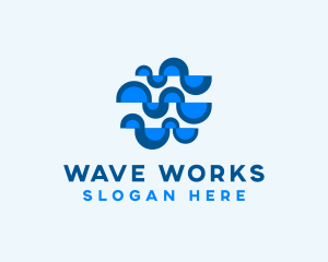 Digital Wave Cyberspace logo design