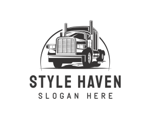 Trailer - Trucking Delivery Cargo logo design