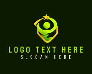 Volunteer - Organization Human Leadership logo design