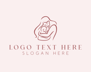 Fertility - Mom Baby Maternity logo design