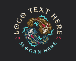 Traditional - Traditional Koi Fish logo design