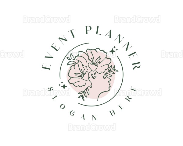 Floral Woman Perfume Logo