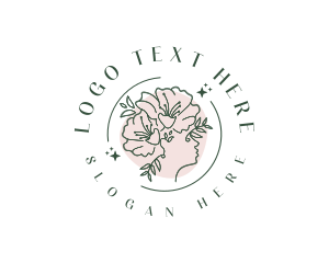 Sustainable - Floral Woman Perfume logo design