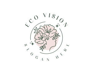 Floral Woman Perfume logo design