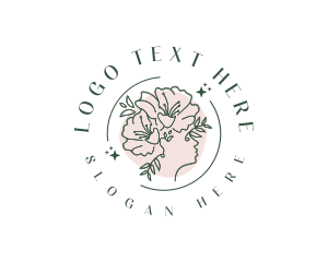 Face - Floral Woman Perfume logo design