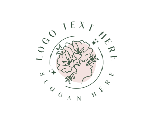 Floral Woman Perfume Logo