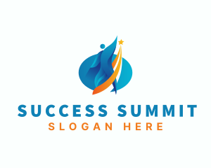 Leader Success Achievement logo design