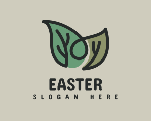 Healty - Monoline Herbal Leaf logo design