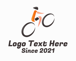 Amsterdam - Bike Tour Cyclist logo design
