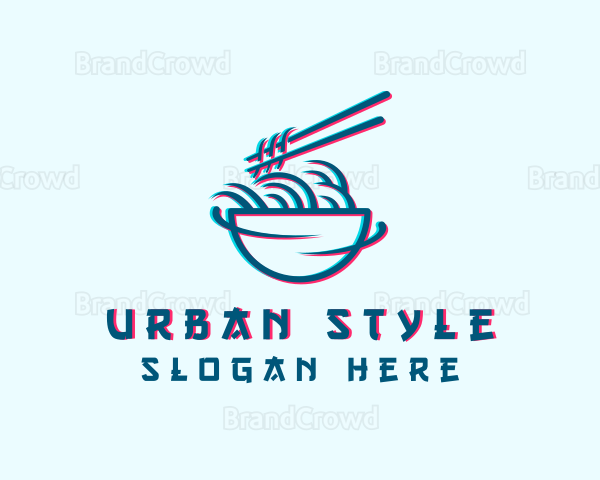 Pho Noodle Soup Ramen Logo