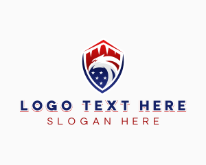 Usa - Patriotic American Eagle logo design
