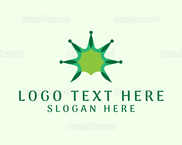 Geometric Star Crown Logo