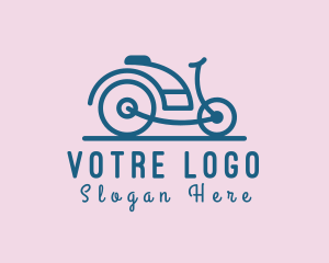 E Bike - Electric Bicycle Bike logo design