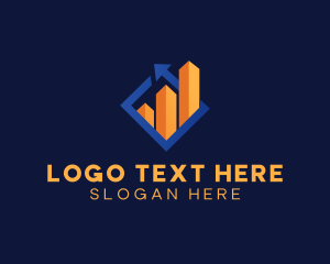 Foreign Exchange - Trading Graph Company logo design