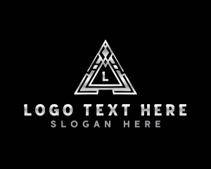 Luxury - Corporation Triangle Tech logo design