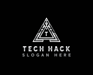 Corporation Triangle Tech logo design