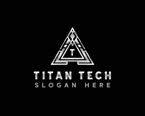 Corporation Triangle Tech logo design