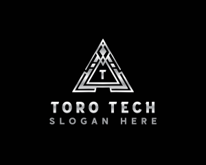 Corporation Triangle Tech logo design